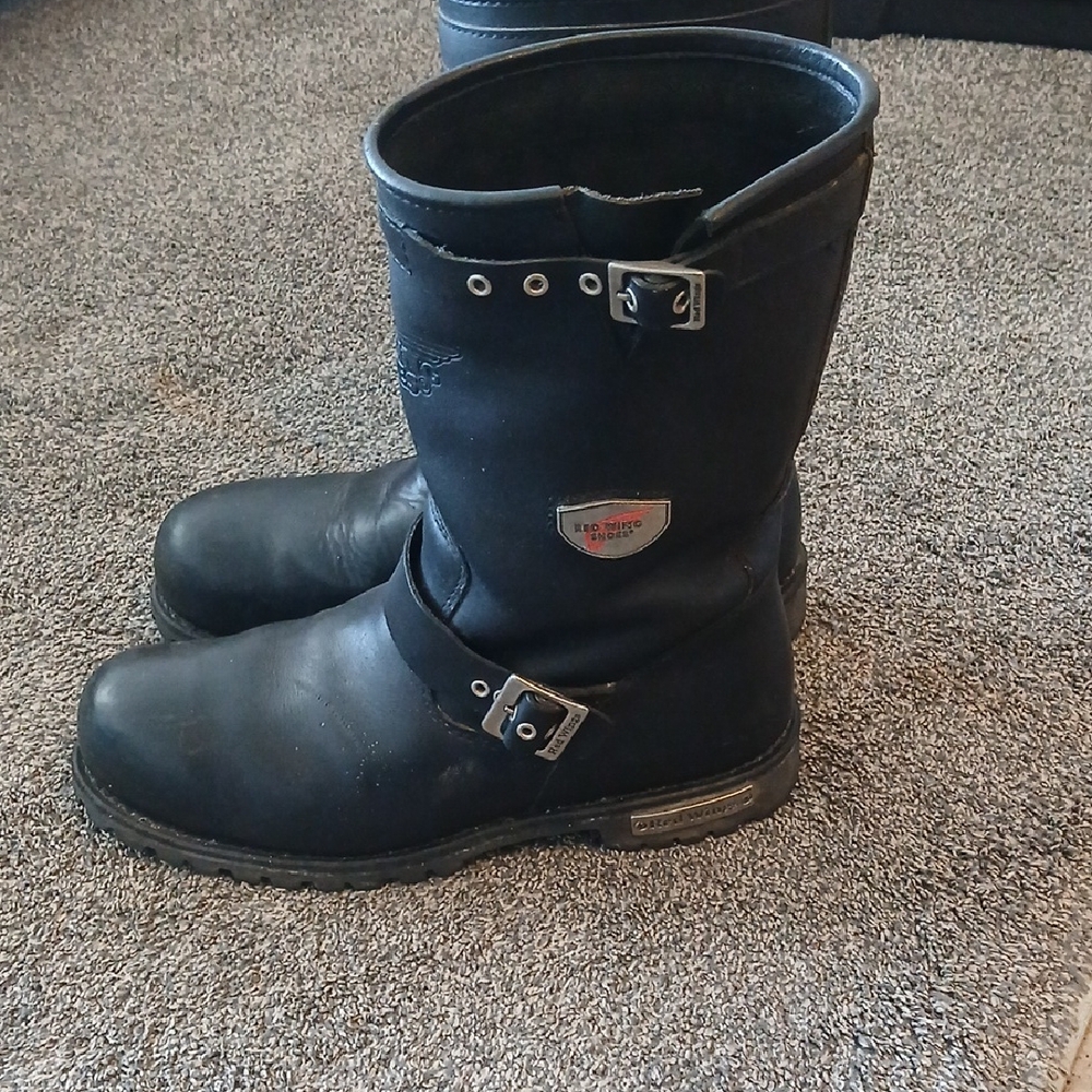 Red Wing Shoes Black Steel Toe Boots